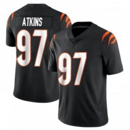 Cincinnati Bengals #97 Geno Atkins Black Vapor Limited Jersey