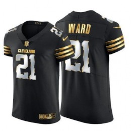 Cleveland Browns #21 Denzel Ward Men's Black Edition Vapor Untouchable Elite NFL Jersey