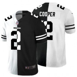 Cleveland Browns #2 Amari Cooper Men's Black V White Peace Split Vapor Untouchable Limited NFL Jersey