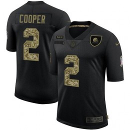 Cleveland Browns #2 Amari Cooper Men's 2020 Salute To Service Camo Limited NFL Jersey Black
