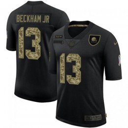 Cleveland Cleveland Browns #13 Odell Beckham Jr. Men's 2020 Salute To Service Camo Limited NFL Jersey Black Men's