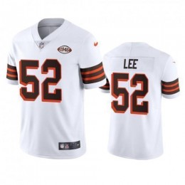 Cleveland Cleveland Browns #52 Elijah Lee 1946 Collection Alternate Vapor Limited NFL Jersey – White Men's