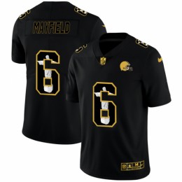 Cleveland Cleveland Browns #6 Baker Mayfield Men's Carbon Black Vapor Cristo Redentor Limited NFL Jersey