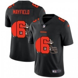 Cleveland Cleveland Browns #6 Baker Mayfield Men's Team Logo Dual Overlap Limited NFL Jersey Black Men's