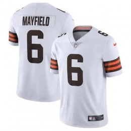 Cleveland Cleveland Browns #6 Baker Mayfield Men's White 2020 Vapor Limited Jersey