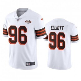 Cleveland Cleveland Browns #96 Jordan Elliott 1946 Collection Alternate Vapor Limited NFL Jersey – White Men's