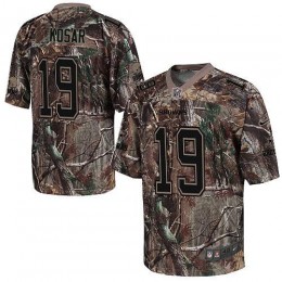 Browns #19 Bernie Kosar Camo Men's Stitched NFL Realtree Elite Jersey