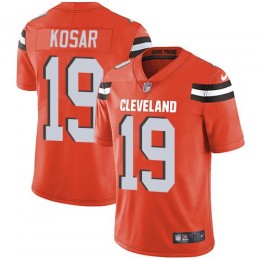 Browns #19 Bernie Kosar Orange Alternate Men's Stitched NFL Vapor Untouchable Limited Jersey