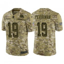 Browns #19 Breshad Perriman Camo Men's Stitched NFL Limited 2018 Salute To Service Jersey