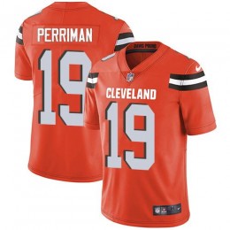 Browns #19 Breshad Perriman Orange Alternate Men's Stitched NFL Vapor Untouchable Limited Jersey