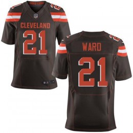 Browns #21 Denzel Ward Brown Team Color Men's Stitched NFL Elite Jersey