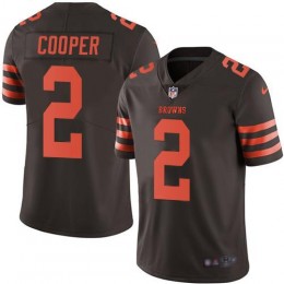 Browns #2 Amari Cooper Brown Men's Stitched NFL Limited Rush Jersey