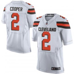 Browns #2 Amari Cooper White Men's Stitched NFL Elite Jersey