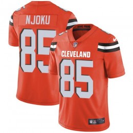 Browns #85 David Njoku Orange Alternate Men's Stitched NFL Vapor Untouchable Limited Jersey