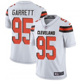 Browns #95 Myles Garrett White Men's Stitched NFL Vapor Untouchable Limited Jersey
