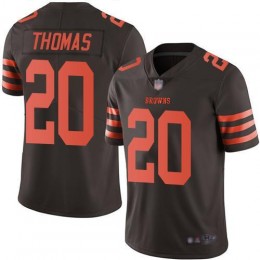 Cleveland Browns #20 Tavierre Thomas Brown Men's Stitched NFL Limited Rush Jersey