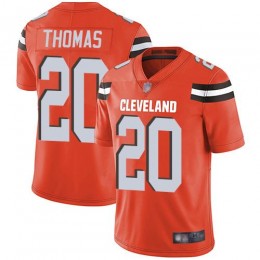 Cleveland Browns #20 Tavierre Thomas Orange Alternate Men's Stitched NFL Vapor Untouchable Limited Jersey