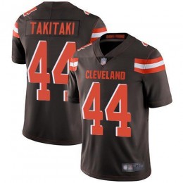 Cleveland Browns #44 Sione Takitaki Brown Team Color Men's Stitched NFL Vapor Untouchable Limited Jersey
