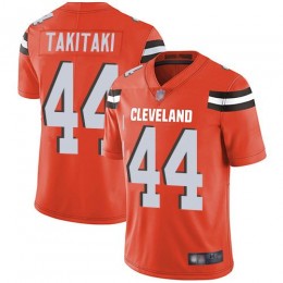 Cleveland Browns #44 Sione Takitaki Orange Alternate Men's Stitched NFL Vapor Untouchable Limited Jersey