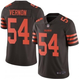 Cleveland Browns #54 Olivier Vernon Brown Men's Stitched NFL Limited Rush Jersey