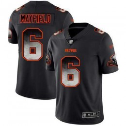 Cleveland Browns #6 Baker Mayfield Black Men's Stitched NFL Vapor Untouchable Limited Smoke Fashion Jersey