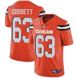 Cleveland Browns #63 Austin Corbett Orange Alternate Men's Stitched NFL Vapor Untouchable Limited Jersey