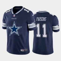 Dallas Cowboys #11 Micah Parsons Navy Blue Men's Big Team Logo Vapor Limited NFL Jersey