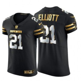 Dallas Cowboys #21 Ezekiel Elliott Men's Black Edition Vapor Untouchable Elite NFL Jersey