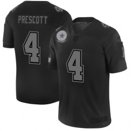 Dallas Cowboys #4 Dak Prescott Men's Black 2019 Salute To Service Limited Stitched NFL Jersey