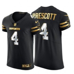 Dallas Cowboys #4 Dak Prescott Men's Black Edition Vapor Untouchable Elite NFL Jersey
