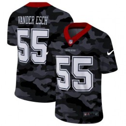Dallas Cowboys #55 Leighton Vander Esch Men's 2020 Black CAMO Vapor Untouchable Limited Stitched NFL Jersey