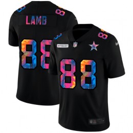 Dallas Cowboys #88 CeeDee Lamb Men's Multi-Color Black 2020 NFL Crucial Catch Vapor Untouchable Limited Jersey