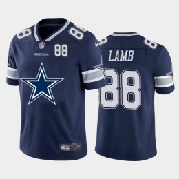 Dallas Cowboys #88 CeeDee Lamb Navy Blue Men's Big Team Logo Player Vapor Limited NFL Jersey