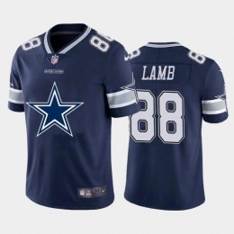 Dallas Cowboys #88 CeeDee Lamb Navy Blue Men's Big Team Logo Vapor Limited NFL Jersey
