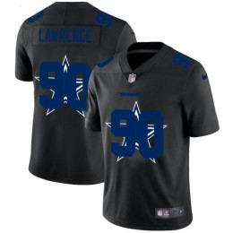 Dallas Cowboys #90 Demarcus Lawrence Men's Team Logo Dual Overlap Limited NFL Jersey Black