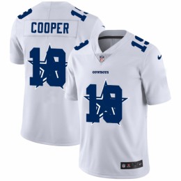 Dallas Dallas Cowboys #19 Amari Cooper White Men's Team Logo Dual Overlap Limited NFL Jersey