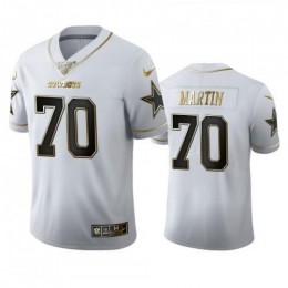 Dallas Dallas Cowboys #70 Zack Martin Men's White Golden Edition Vapor Limited NFL 100 Jersey