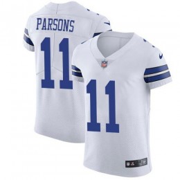 Cowboys #11 Micah Parsons White Men's Stitched NFL New Elite Jersey