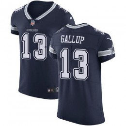 Cowboys #13 Michael Gallup Navy Blue Team Color Men's Stitched NFL Vapor Untouchable Elite Jersey