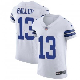 Cowboys #13 Michael Gallup White Men's Stitched NFL Vapor Untouchable Elite Jersey