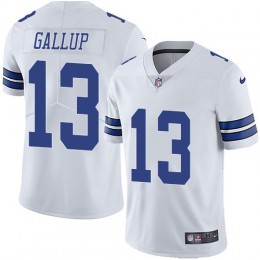 Cowboys #13 Michael Gallup White Men's Stitched NFL Vapor Untouchable Limited Jersey