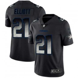Cowboys #21 Ezekiel Elliott Black Men's Stitched NFL Vapor Untouchable Limited Smoke Fashion Jersey