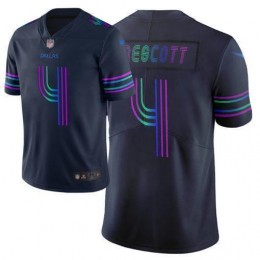 Cowboys #4 Dak Prescott Navy Men's Stitched NFL Limited City Edition Jersey