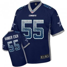 Cowboys #55 Leighton Vander Esch Navy Blue Team Color Men's Stitched NFL Elite Drift Fashion Jersey