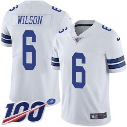 Cowboys #6 Donovan Wilson White Men's Stitched NFL 100th Season Vapor Untouchable Limited Jersey