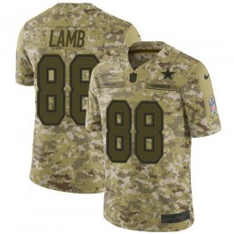 Cowboys #88 CeeDee Lamb Camo Men's Stitched NFL Limited 2018 Salute To Service Jersey