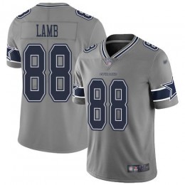 Cowboys #88 CeeDee Lamb Gray Men's Stitched NFL Limited Inverted Legend Jersey