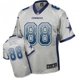 Cowboys #88 Michael Irvin Grey Men's Stitched NFL Elite Drift Fashion Jersey