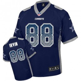 Cowboys #88 Michael Irvin Navy Blue Team Color Men's Stitched NFL Elite Drift Fashion Jersey