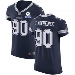 Cowboys #90 DeMarcus Lawrence Navy Blue Team Color Men's Stitched With Established In 1960 Patch NFL Vapor Untouchable Elite Jersey